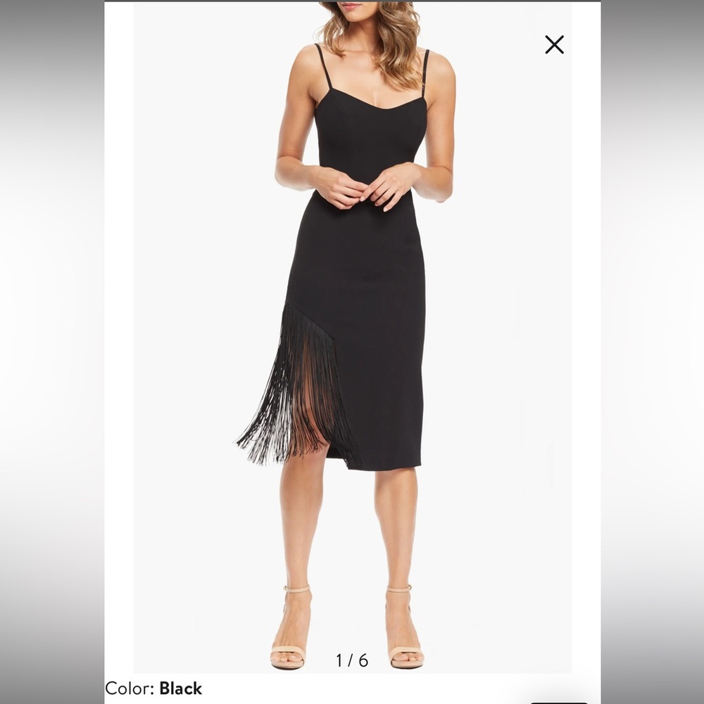 Cocktail dress with fringe